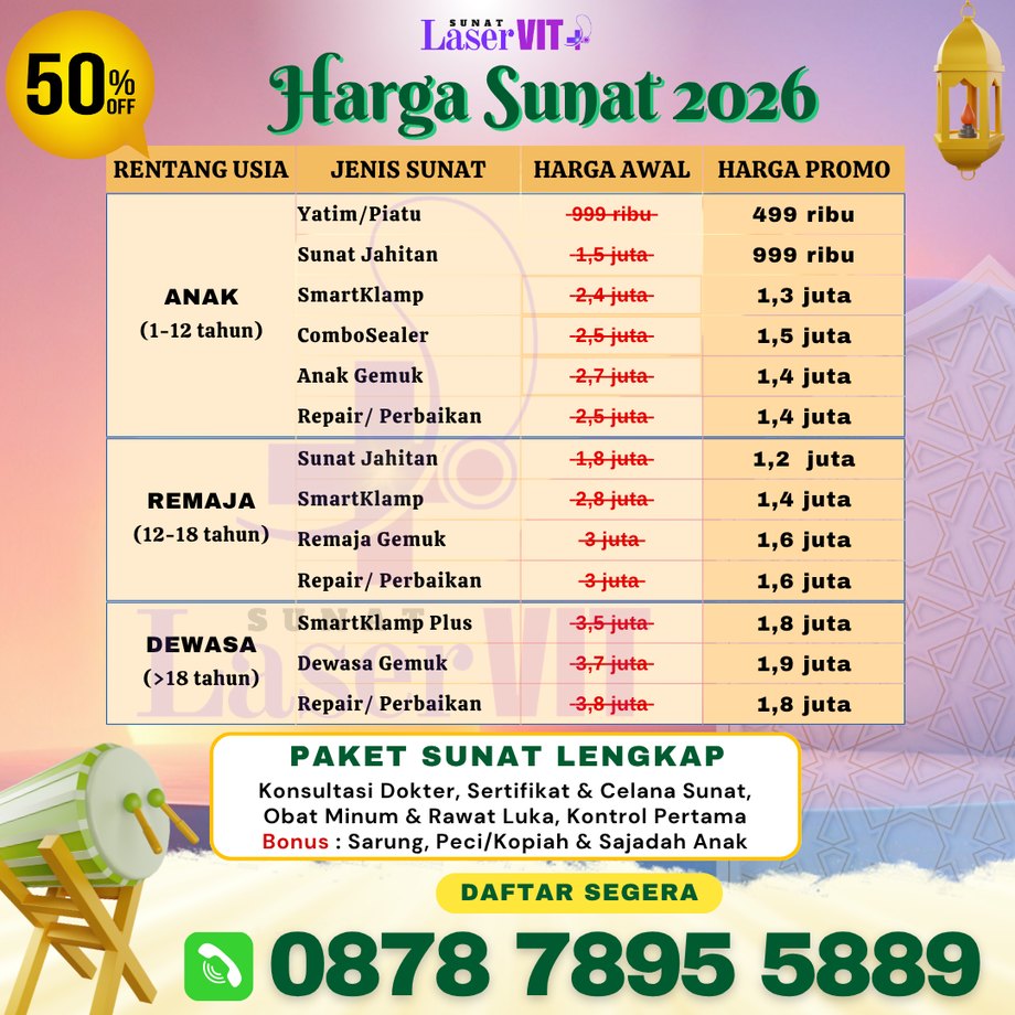 Harga Sunat 2026 Sunat LaserVIT